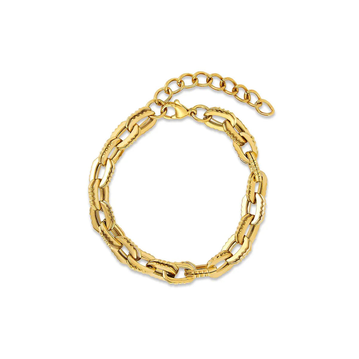 Chunky Links Bracelet Plated in 18k Gold