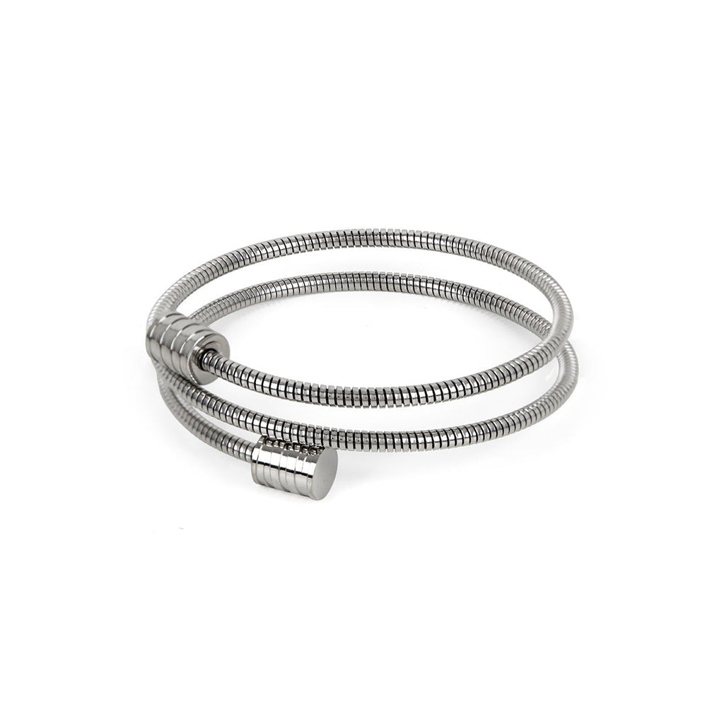 Triple Spiral Bracelet - Silver