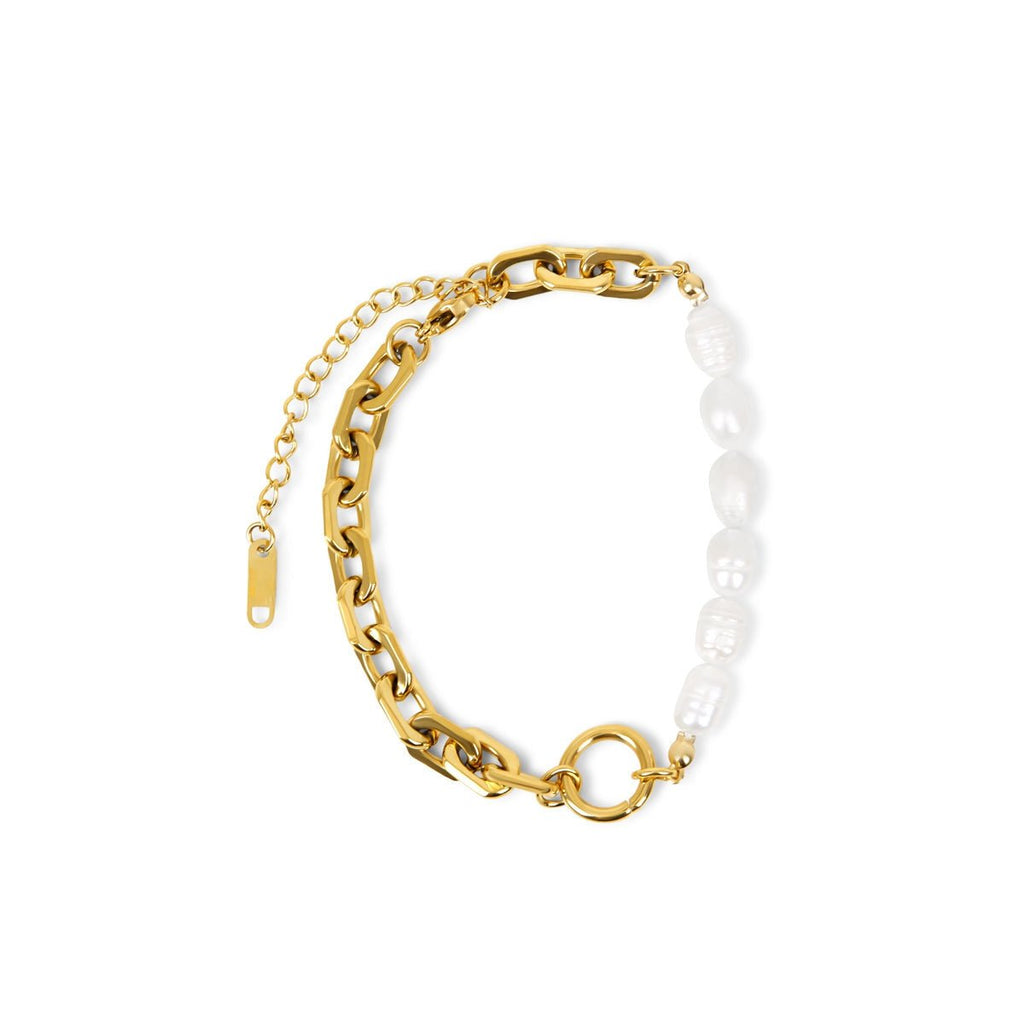 Mood Pearl Bracelet Plated in 18k Gold
