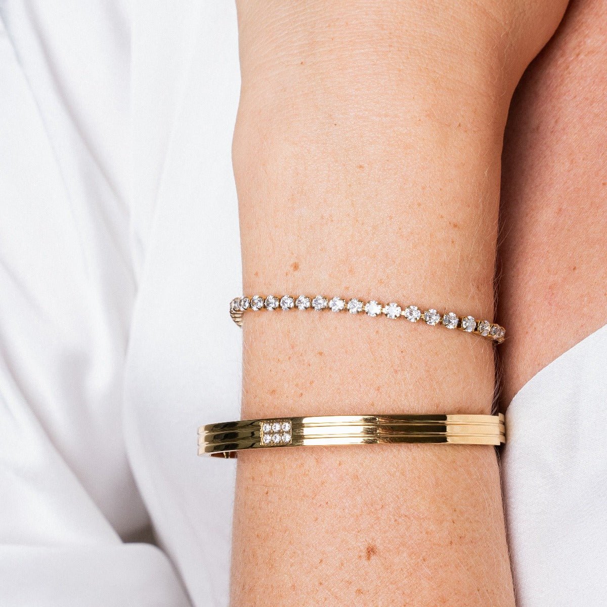 Adjustable Puket Riviera Bracelet Plated in 18k Gold